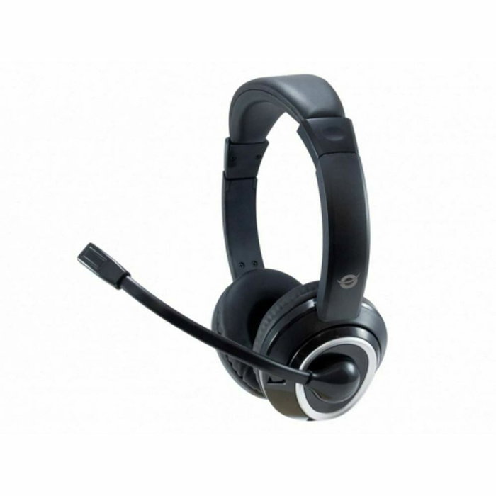 Conceptronic POLONA02BA Auriculares Estéreo con Micrófono Flexible y Adaptador Negro Conceptronic POLONA02BA Auriculares Estéreo con Micrófono Flexible y Adaptador Negro