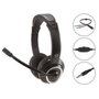 Conceptronic POLONA02BA Auriculares Estéreo con Micrófono Flexible y Adaptador Negro