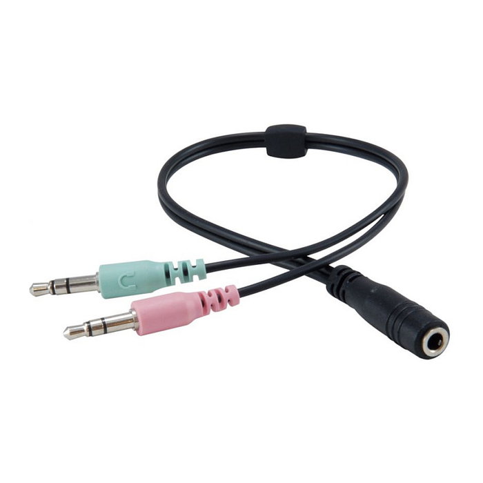 Conceptronic POLONA02BA Auriculares Estéreo con Micrófono Flexible y Adaptador Negro Conceptronic POLONA02BA Auriculares Estéreo con Micrófono Flexible y Adaptador Negro