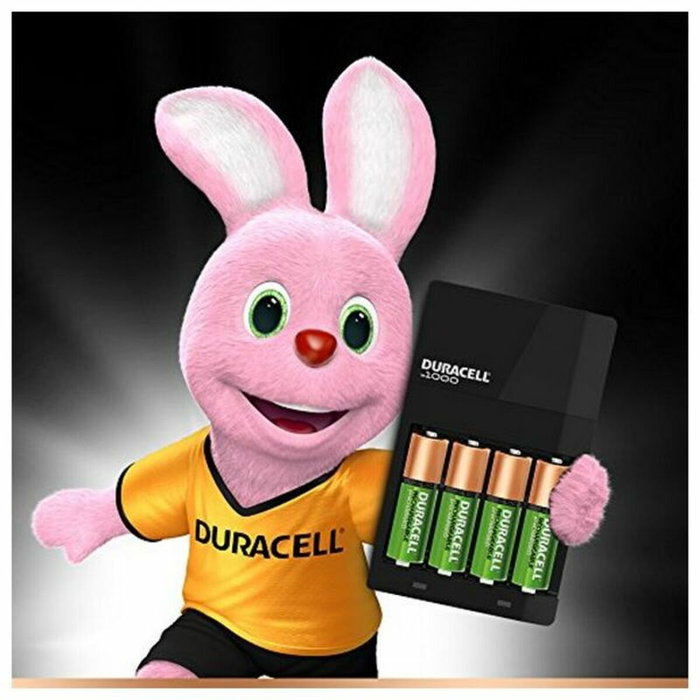 Duracell Cargador de Pilas AA/AAA con 4 Pilas Incluidas Duracell Cargador de Pilas AA/AAA con 4 Pilas Incluidas