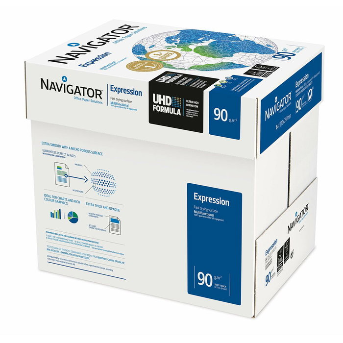 Navigator Expression Papel A4 90g Mate Blanco - 5 Paquetes