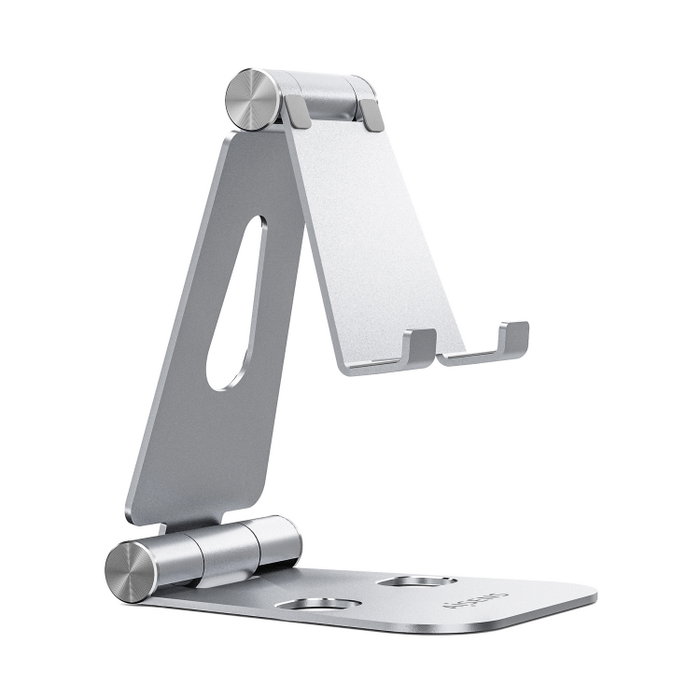 Aisens Soporte de Sobremesa XL Ajustable con 2 Pivotes, Plata