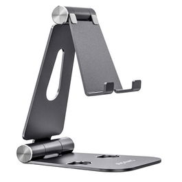 Aisens Soporte Sobremesa XL Ajustable 2 Pivotes para Móvil-Tablet Gris