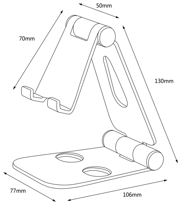 Aisens Soporte de Sobremesa XL Ajustable Negro