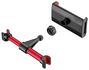 Aisens Soporte de Coche Ajustable para Reposacabezas, Negro y Rojo