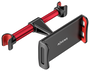 Aisens Soporte de Coche Ajustable para Reposacabezas, Negro y Rojo