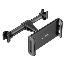 Aisens Soporte Coche Reposacabezas Ajustable para Teléfono y Tablet Negro 5-12 Pulgadas