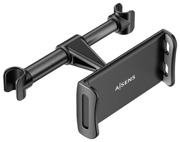 Aisens Soporte de Coche Ajustable para Reposacabezas Negro MSC1P-107