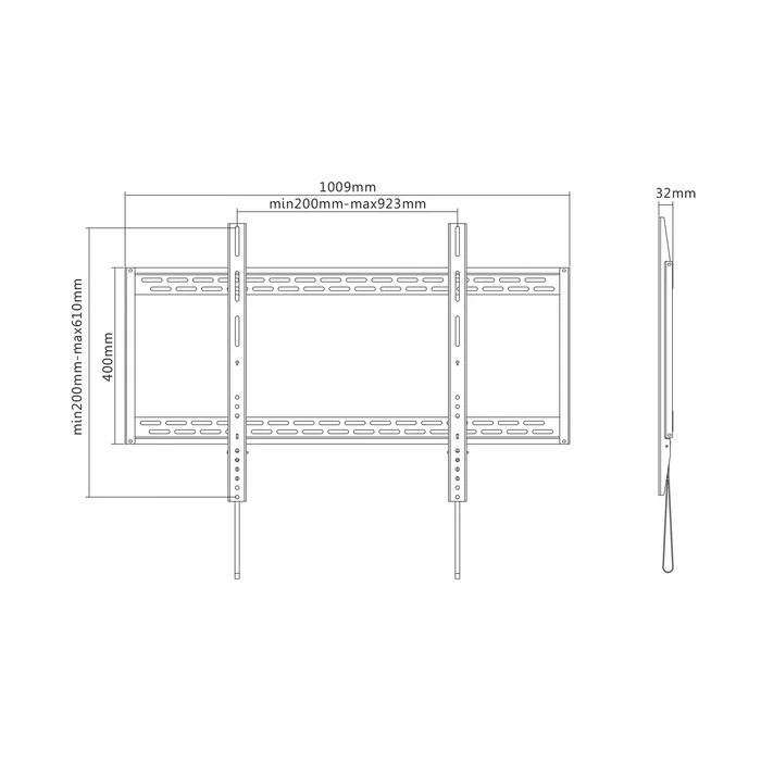 Aisens Soporte de Pared Eco Ultra Delgado para TV de 60-100 pulgadas, 130kg, Negro Aisens Soporte de Pared Eco Ultra Delgado para TV de 60-100 pulgadas, 130kg, Negro