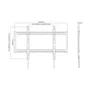 Aisens Soporte de Pared Eco Ultra Delgado para TV de 60-100 pulgadas, 130kg, Negro
