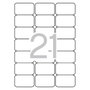 Apli Etiquetas Adhesivas Blancas 63,5x38,1mm Cantos Romos