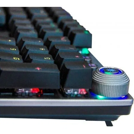 Woxter teclado gaming rx 100kr mecánico cable usb retroiluminado led rgb qwerty español abs negro