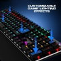 Woxter teclado gaming rx 100kr mecánico cable usb retroiluminado led rgb qwerty español abs negro