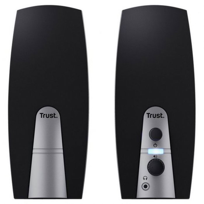Trust Altavoces 2.0 Basics 5W RMS 10W PMPO Negro y Plata