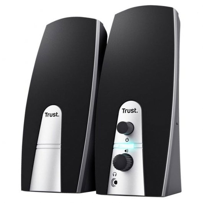 Trust Altavoces 2.0 Basics 5W RMS 10W PMPO Negro y Plata