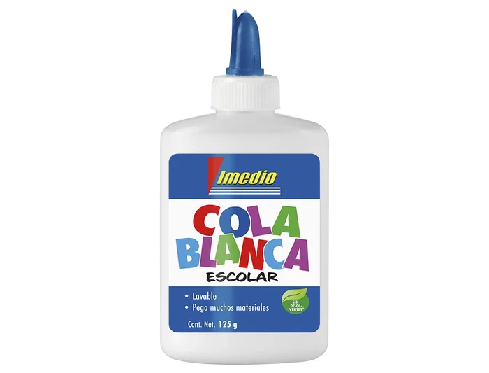 Imedio Cola Blanca Escolar Bote 125 gr Nuevo Diseño Imedio Cola Blanca Escolar Bote 125 gr Nuevo Diseño