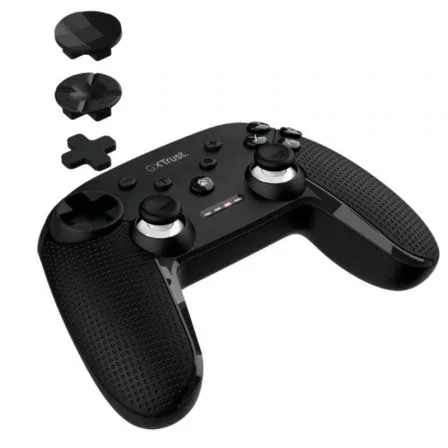 Trust Gaming Gamepad GXT 542 MUTA - Control Inalámbrico Recargable Multiplataforma (PC, Switch, Android, iOS) con 3 Conexiones y 75% Materiales Reciclados - Referencia 24790