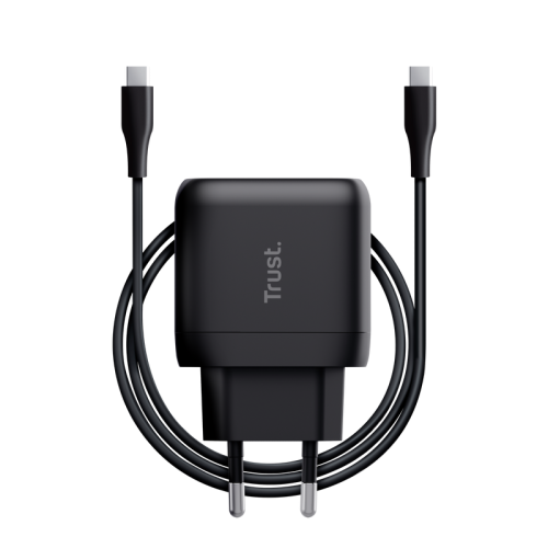 Trust Maxo Cargador USB-C 45W con Cable USB-C de 2m Negro