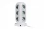 Verbatim EUPT-01 Torre de Alimentación 11 Tomas CA, 2 USB-C y 2 USB-A, Blanco