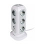 Verbatim Torre de Alimentación EUPT-01 con 11 Tomas CA, 2 USB-C y 2 USB-A, Blanco