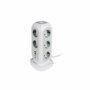 Verbatim Torre de Alimentación EUPT-01 con 11 Tomas CA, 2 USB-C y 2 USB-A, Blanco