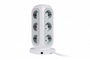 Verbatim Torre de Alimentación EUPT-01 con 11 Tomas CA, 2 USB-C y 2 USB-A, Blanco