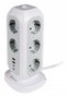 Verbatim Torre de Alimentación EUPT-01 con 11 Tomas CA, 2 USB-C y 2 USB-A, Blanco
