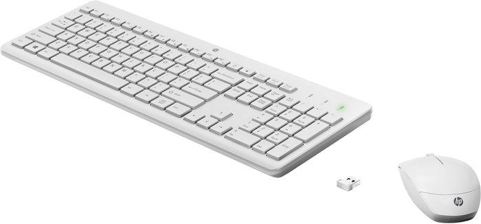 HP Combo 230 Teclado y Ratón Inalámbricos Blanco