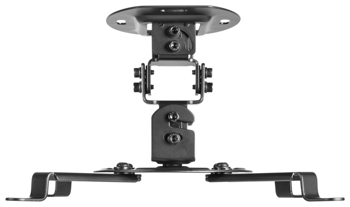 Aisens Soporte de Techo para Proyector Universal Giratorio e Inclinable Negro