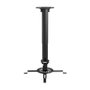 Aisens Soporte de Techo Universal Giratorio e Inclinable para Proyector, Negro