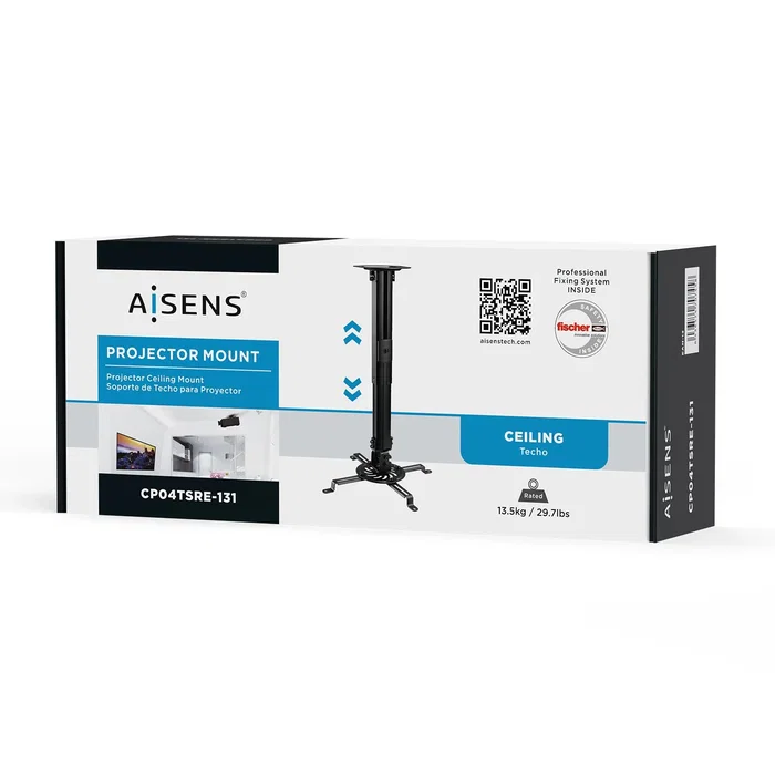 Aisens Soporte de Techo para Proyector CP04TSRE-131 Giratorio e Inclinable Negro Aisens Soporte de Techo para Proyector CP04TSRE-131 Giratorio e Inclinable Negro