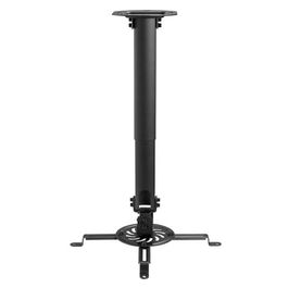 Aisens Soporte de Techo Universal Giratorio, Inclinable y Extensible para Proyector Negro