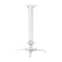 Aisens Soporte de Techo para Proyector CP04TSRE-133 Blanco, Giratorio e Inclinable