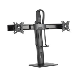 Aisens Soporte de Mesa Pro para 2 Monitores 17-27 Pulgadas, Negro