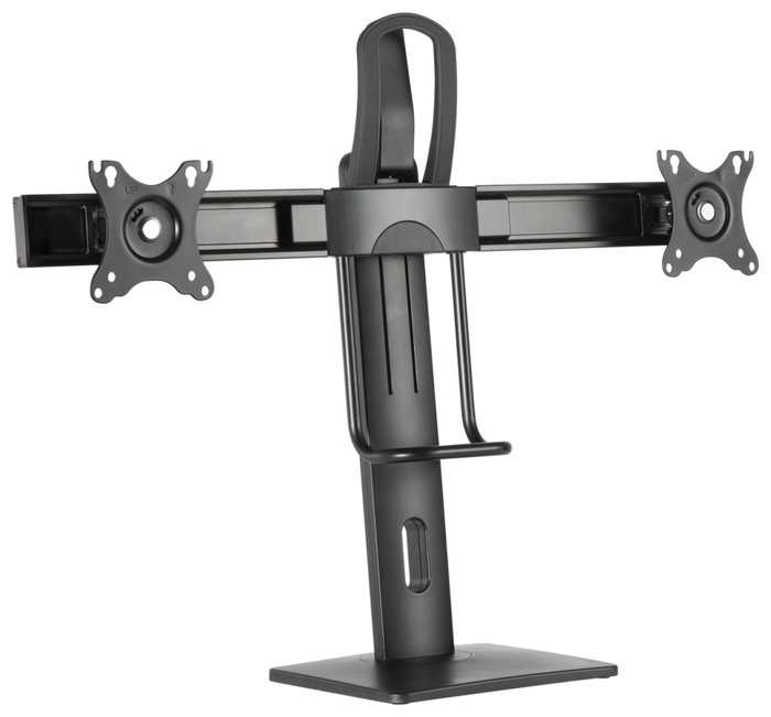 Aisens Soporte de Mesa Pro para 2 Monitores 17-27 Pulgadas, Negro