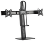 Aisens Soporte de Mesa Pro para 2 Monitores 17-27 Pulgadas, Negro
