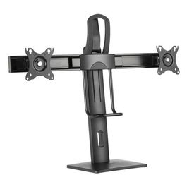Aisens Soporte de Mesa Pro para 2 Monitores 17"-27" con Contrapeso Giratorio e Inclinable Negro