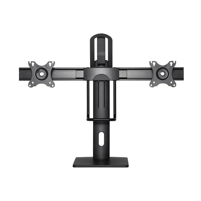 Aisens Soporte de Mesa Pro para 2 Monitores 17-27 Pulgadas, Negro