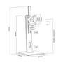 Aisens Soporte de Mesa Pro DT32TSR-063 para Monitor/TV 17-32 pulgadas