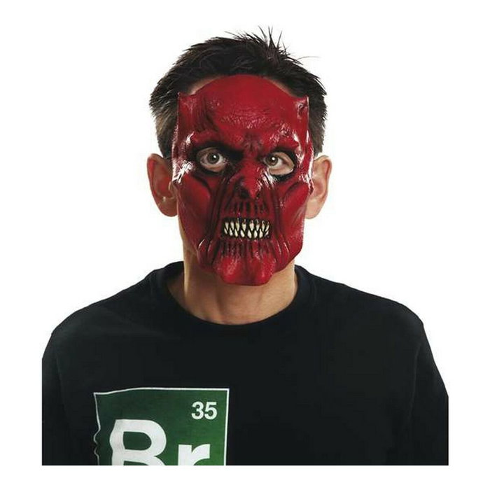 My Other Me Máscara de medio diablo en látex, Talla única My Other Me Máscara de medio diablo en látex, Talla única