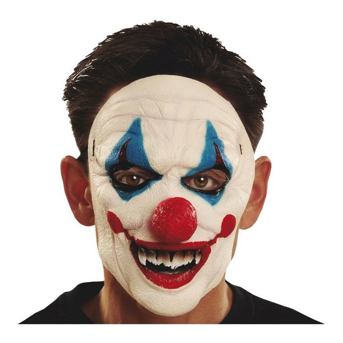 My Other Me Máscara de Payaso de Media Cara en Látex, Talla Única