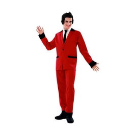 My Other Me Disfraz Rockabilly Rojo para Hombre Talla M-L