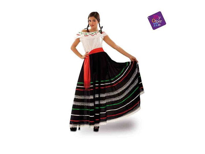 My Other Me Disfraz de Mexicana para adultos, Talla M-L My Other Me Disfraz de Mexicana para adultos, Talla M-L