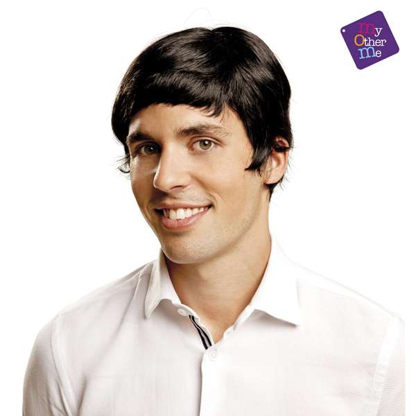 My Other Me Peluca Años 60 Negra Talla M 80 g 100% Poliéster