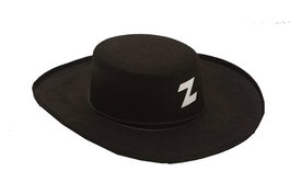 My Other Me Sombrero del Zorro Adulto Talla M Negro 57 cm