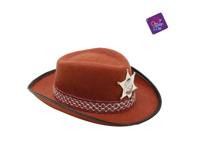 My Other Me Sombrero de Vaquero Marrón 53 cm