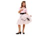 My Other Me Disfraz Pink Lady 7-9 Años (Vestido, Cinturón Y Pañuelo Cuello)
