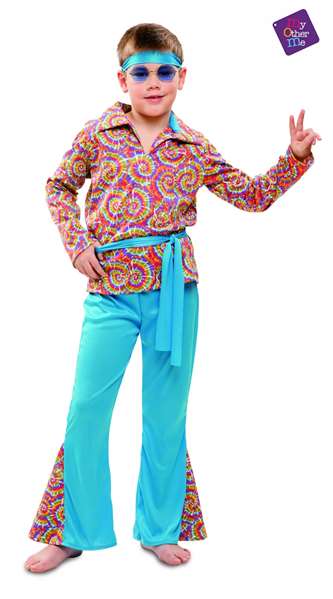 My Other Me Disfraz Infantil Psychedelic Hippie Talla 3-4 Años