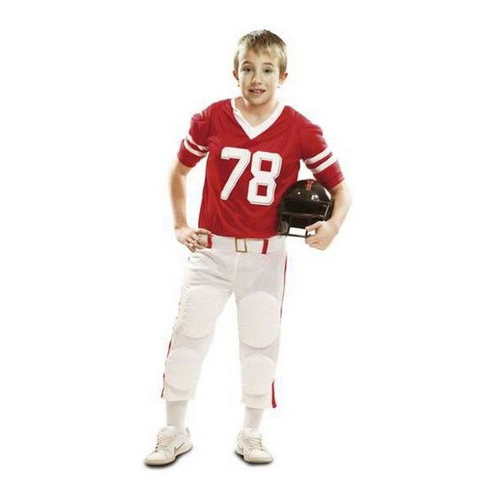 My Other Me Disfraz Jugador Rugby Rojo Talla 5-6 años