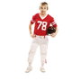 My Other Me Disfraz Jugador Rugby Rojo Talla 7-9 años